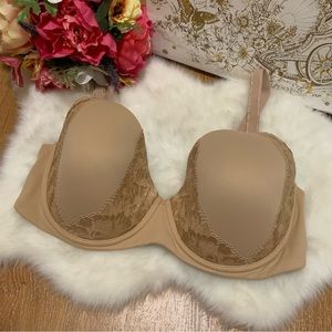 SALE 💲Soma Embraceable Perfect Coverage Lace Nude Bra 38DDD